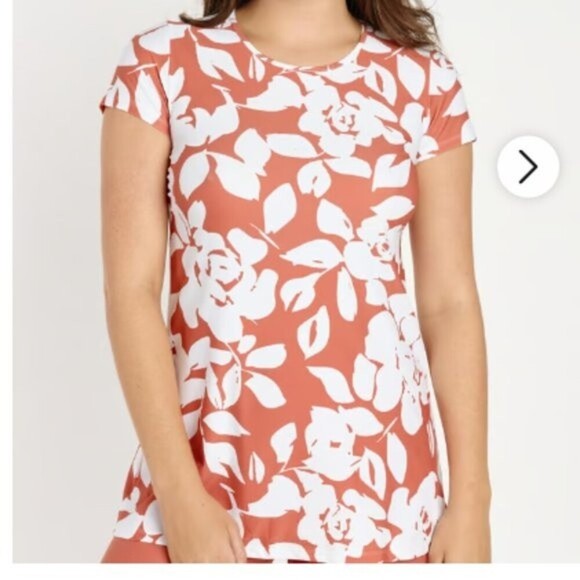 NWT Calypsa by MODLI womens ANNA swim tunic short sleeves SIZE XS - Picture 1 of 4